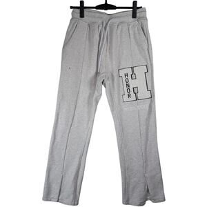 Honor The Gift Campus Grey Sweatpants Graphic Logo Cotton Men’s Size Small S
